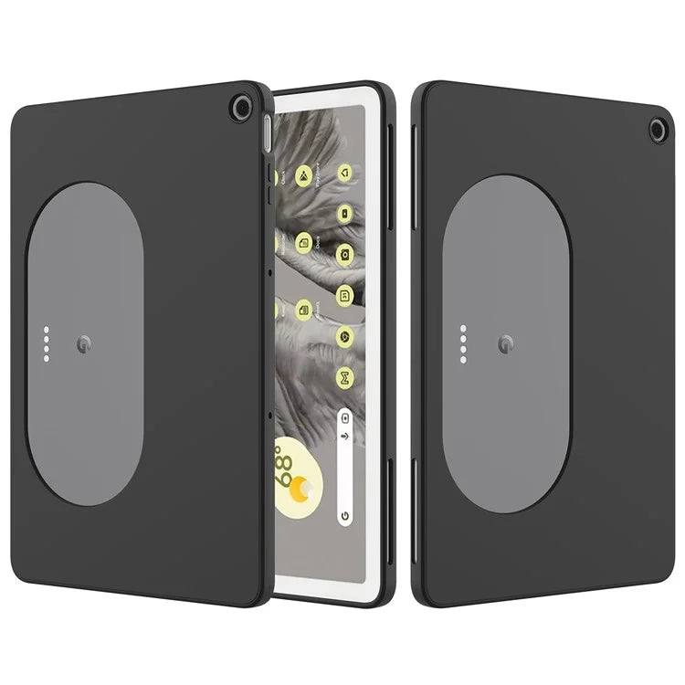 For Google Pixel Tablet Protective Cover Liquid Silicone Microfiber Lining Cushion Tablet Case