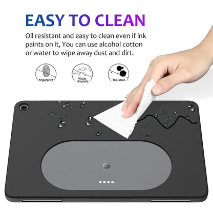 For Google Pixel Tablet Protective Cover Liquid Silicone Microfiber Lining Cushion Tablet Case