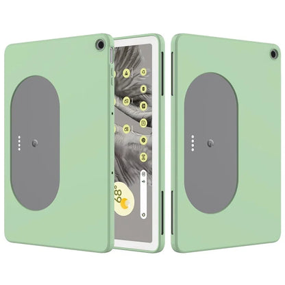 For Google Pixel Tablet Protective Cover Liquid Silicone Microfiber Lining Cushion Tablet Case