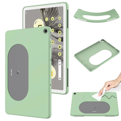 For Google Pixel Tablet Protective Cover Liquid Silicone Microfiber Lining Cushion Tablet Case