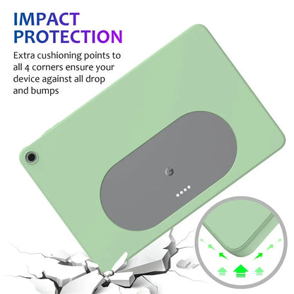 For Google Pixel Tablet Protective Cover Liquid Silicone Microfiber Lining Cushion Tablet Case
