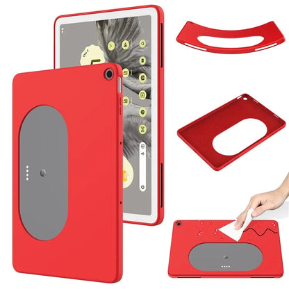 For Google Pixel Tablet Protective Cover Liquid Silicone Microfiber Lining Cushion Tablet Case