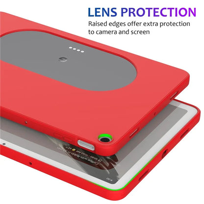 For Google Pixel Tablet Protective Cover Liquid Silicone Microfiber Lining Cushion Tablet Case
