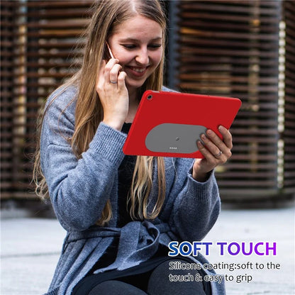 For Google Pixel Tablet Protective Cover Liquid Silicone Microfiber Lining Cushion Tablet Case