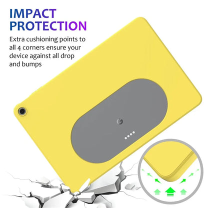 For Google Pixel Tablet Protective Cover Liquid Silicone Microfiber Lining Cushion Tablet Case