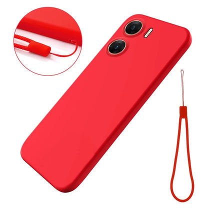 For vivo V29e (India) 5G Case Liquid Silicone Mobile Phone Shell Shockproof Cover