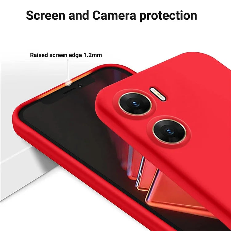 For vivo V29e (India) 5G Case Liquid Silicone Mobile Phone Shell Shockproof Cover