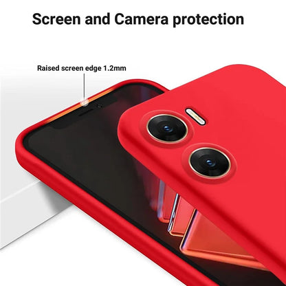 For vivo V29e (India) 5G Case Liquid Silicone Mobile Phone Shell Shockproof Cover