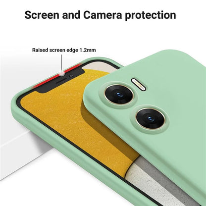 For vivo V29e (India) 5G Case Liquid Silicone Mobile Phone Shell Shockproof Cover