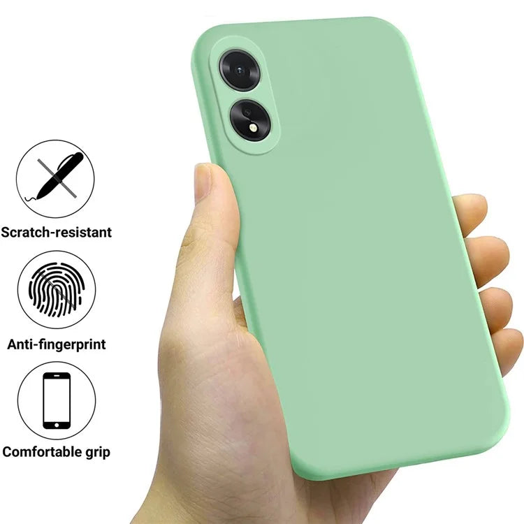 Shockproof Liquid Silicone Shell For Oppo A38 4G / A18 4G Case Mobile Phone Cover