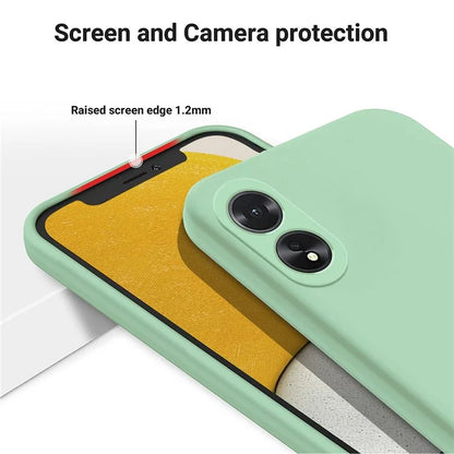Shockproof Liquid Silicone Shell For Oppo A38 4G / A18 4G Case Mobile Phone Cover