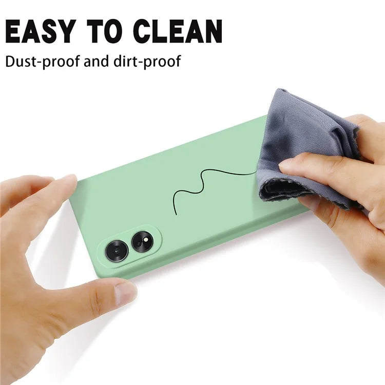 Shockproof Liquid Silicone Shell For Oppo A38 4G / A18 4G Case Mobile Phone Cover