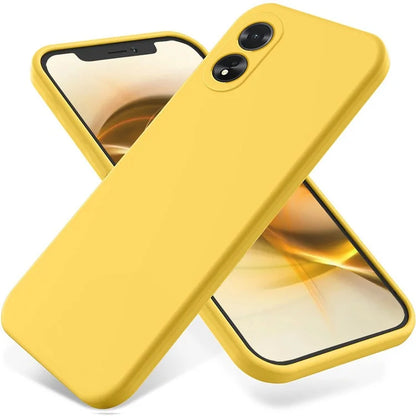 Shockproof Liquid Silicone Shell For Oppo A38 4G / A18 4G Case Mobile Phone Cover