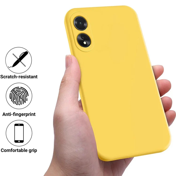 Shockproof Liquid Silicone Shell For Oppo A38 4G / A18 4G Case Mobile Phone Cover