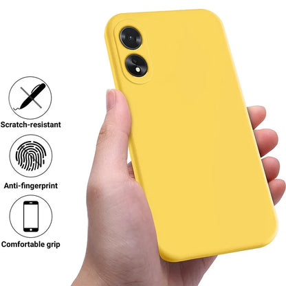 Shockproof Liquid Silicone Shell For Oppo A38 4G / A18 4G Case Mobile Phone Cover