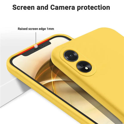 Shockproof Liquid Silicone Shell For Oppo A38 4G / A18 4G Case Mobile Phone Cover