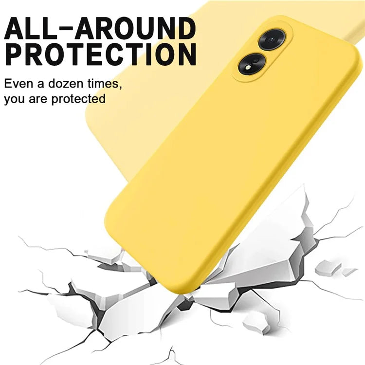 Shockproof Liquid Silicone Shell For Oppo A38 4G / A18 4G Case Mobile Phone Cover