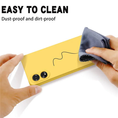 Shockproof Liquid Silicone Shell For Oppo A38 4G / A18 4G Case Mobile Phone Cover