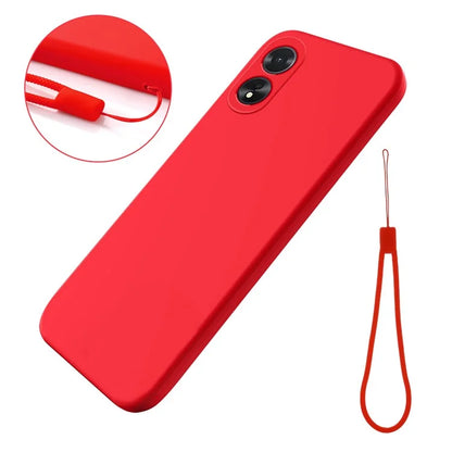 Shockproof Liquid Silicone Shell For Oppo A38 4G / A18 4G Case Mobile Phone Cover