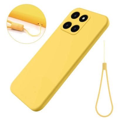 For Honor X6a 4G Case Anti-Scratch Liquid Silicone Cell Phone Protector Cover