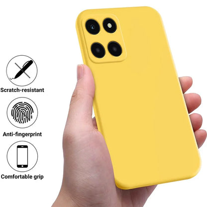 For Honor X6a 4G Case Anti-Scratch Liquid Silicone Cell Phone Protector Cover
