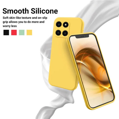 For Honor X6a 4G Case Anti-Scratch Liquid Silicone Cell Phone Protector Cover