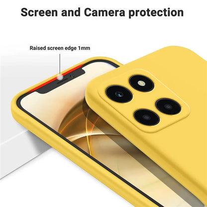 For Honor X6a 4G Case Anti-Scratch Liquid Silicone Cell Phone Protector Cover
