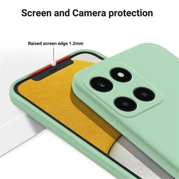 For Honor X6a 4G Case Anti-Scratch Liquid Silicone Cell Phone Protector Cover