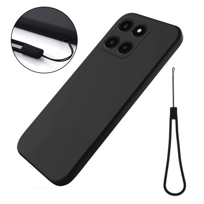 For Honor X6a 4G Case Anti-Scratch Liquid Silicone Cell Phone Protector Cover