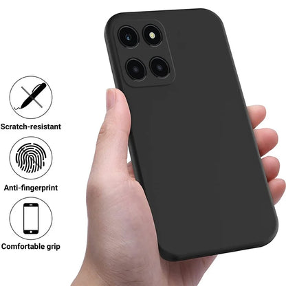 For Honor X6a 4G Case Anti-Scratch Liquid Silicone Cell Phone Protector Cover