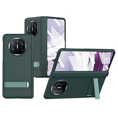 For Huawei Mate X5 Case Kickstand PU Leather+PC Hinge Protection Phone Cover