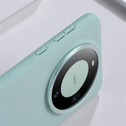 For Huawei Mate 60 Case Dustproof Phone Cover TPU+PU Leather Shell
