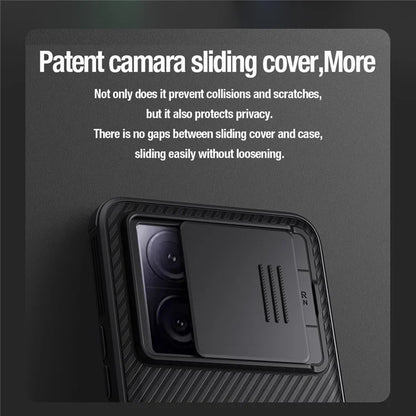 NILLKIN CamShield Pro Series For Xiaomi Redmi K60 Ultra / 13T / 13T Pro Case Slide Camera Shield PC+TPU Cellphone Cover