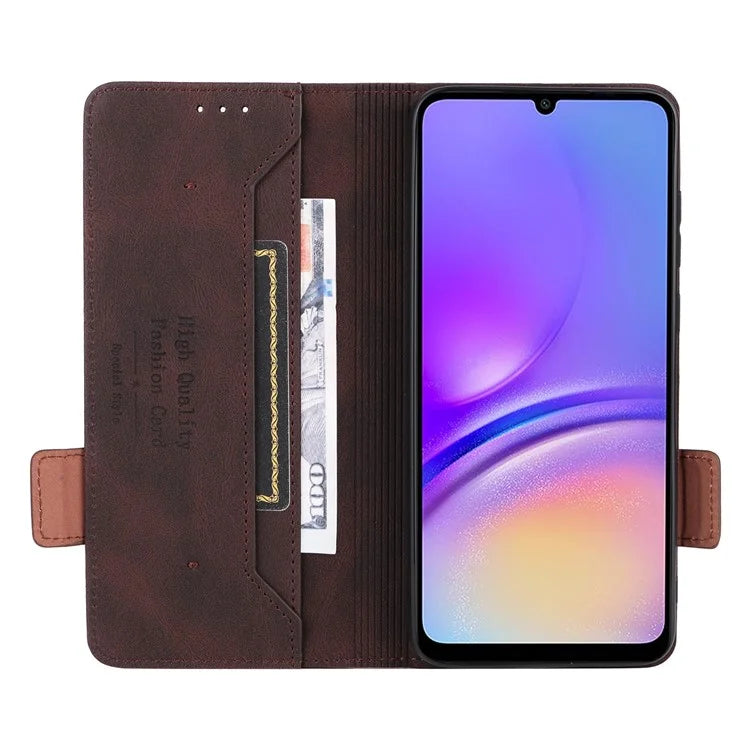For Samsung Galaxy A05 4G Case PU Leather Stand Mobile Phone Wallet Cover