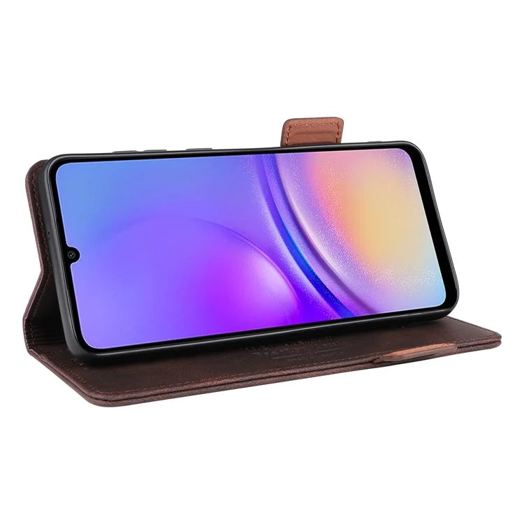 For Samsung Galaxy A05 4G Case PU Leather Stand Mobile Phone Wallet Cover