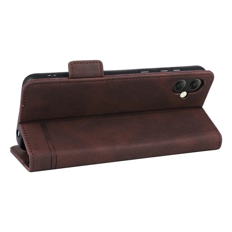For Samsung Galaxy A05 4G Case PU Leather Stand Mobile Phone Wallet Cover