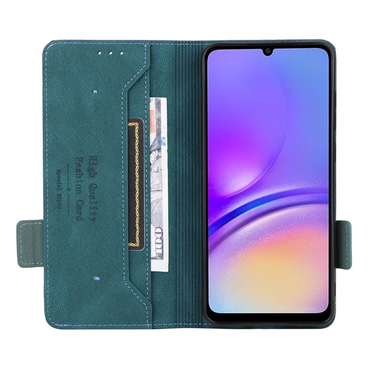 For Samsung Galaxy A05 4G Case PU Leather Stand Mobile Phone Wallet Cover