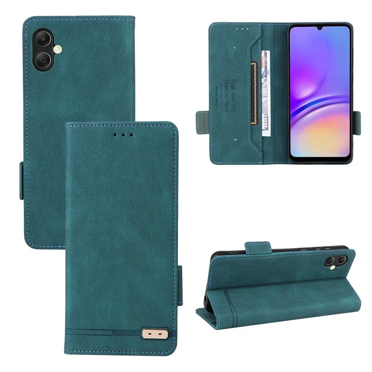 For Samsung Galaxy A05 4G Case PU Leather Stand Mobile Phone Wallet Cover