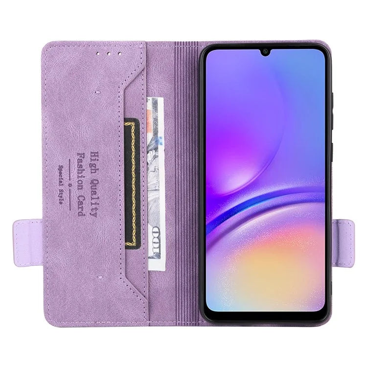For Samsung Galaxy A05 4G Case PU Leather Stand Mobile Phone Wallet Cover
