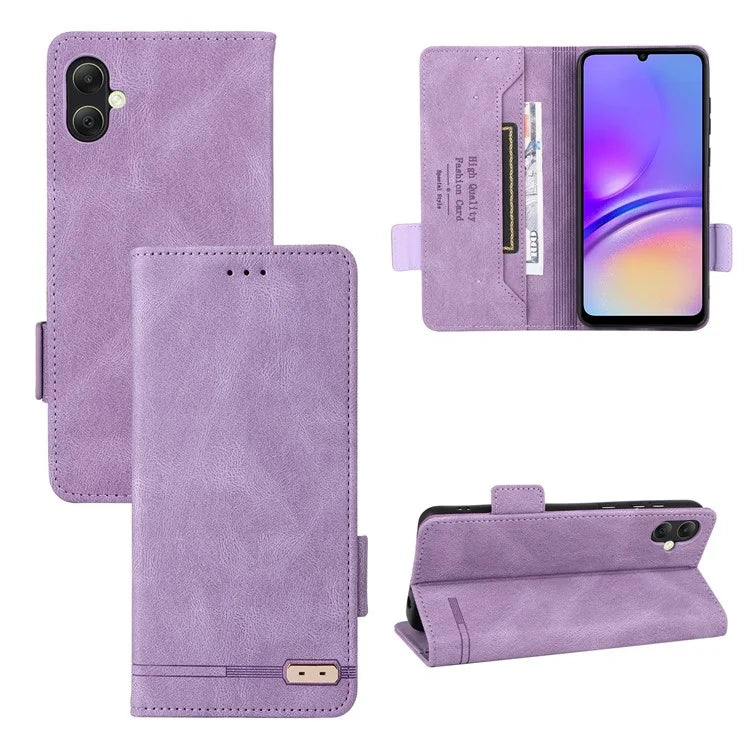 For Samsung Galaxy A05 4G Case PU Leather Stand Mobile Phone Wallet Cover