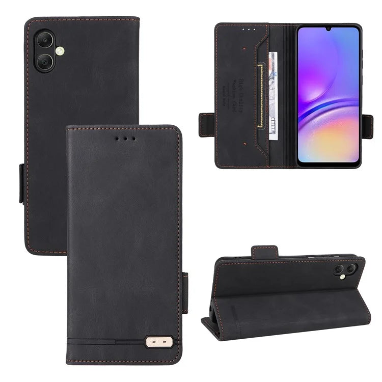 For Samsung Galaxy A05 4G Case PU Leather Stand Mobile Phone Wallet Cover