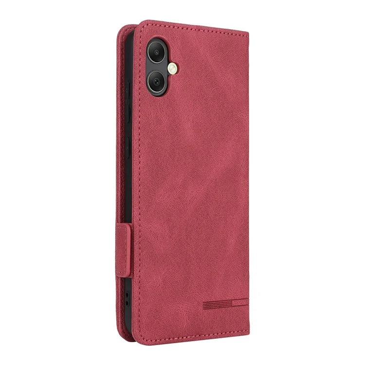 For Samsung Galaxy A05 4G Case PU Leather Stand Mobile Phone Wallet Cover