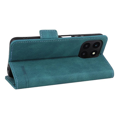 For Honor X6a 4G Case Hardware Decor Shockproof PU Leather Wallet Stand Phone Cover