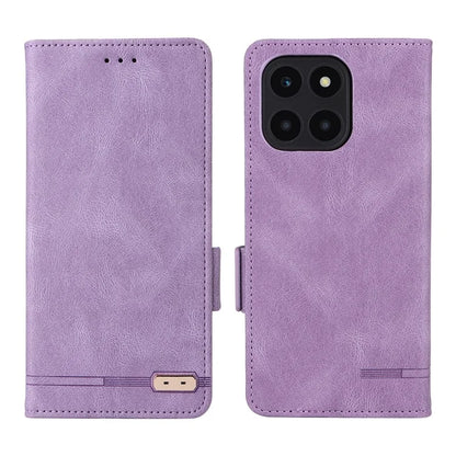For Honor X6a 4G Case Hardware Decor Shockproof PU Leather Wallet Stand Phone Cover