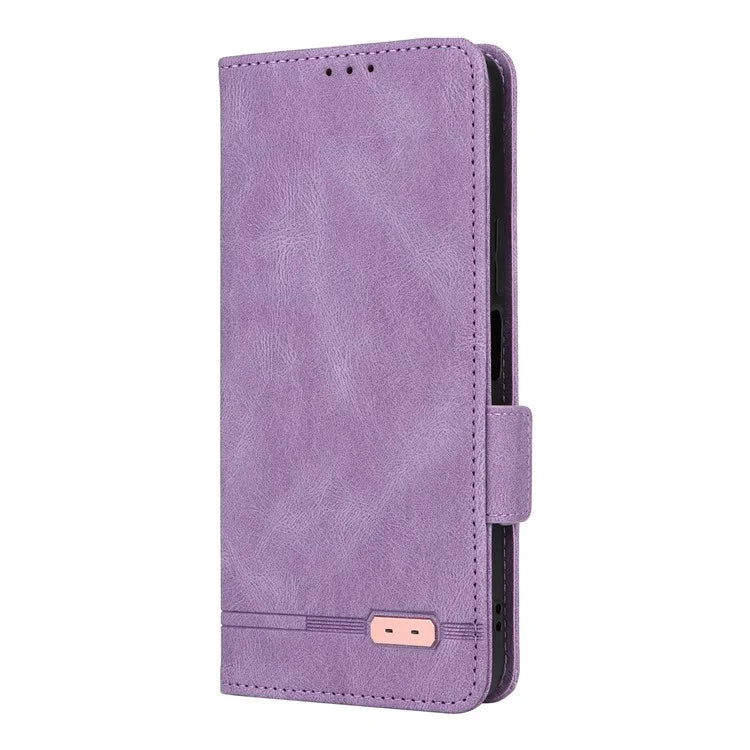 For Honor X6a 4G Case Hardware Decor Shockproof PU Leather Wallet Stand Phone Cover