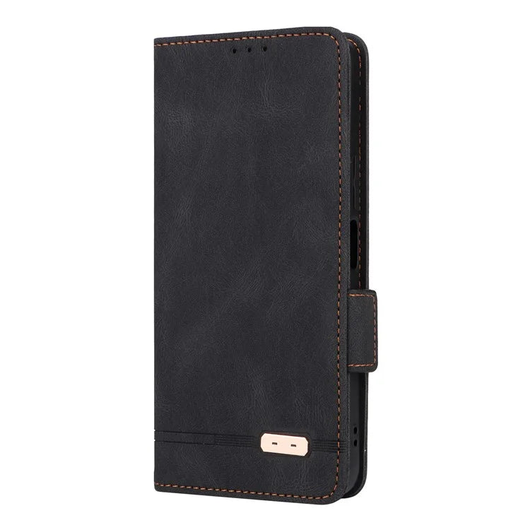 For Honor X6a 4G Case Hardware Decor Shockproof PU Leather Wallet Stand Phone Cover