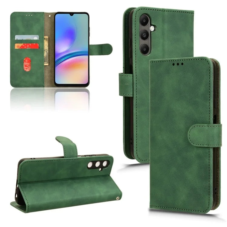 For Samsung Galaxy A05s 4G Case Skin-touch PU Leather Wallet Stand Phone Cover