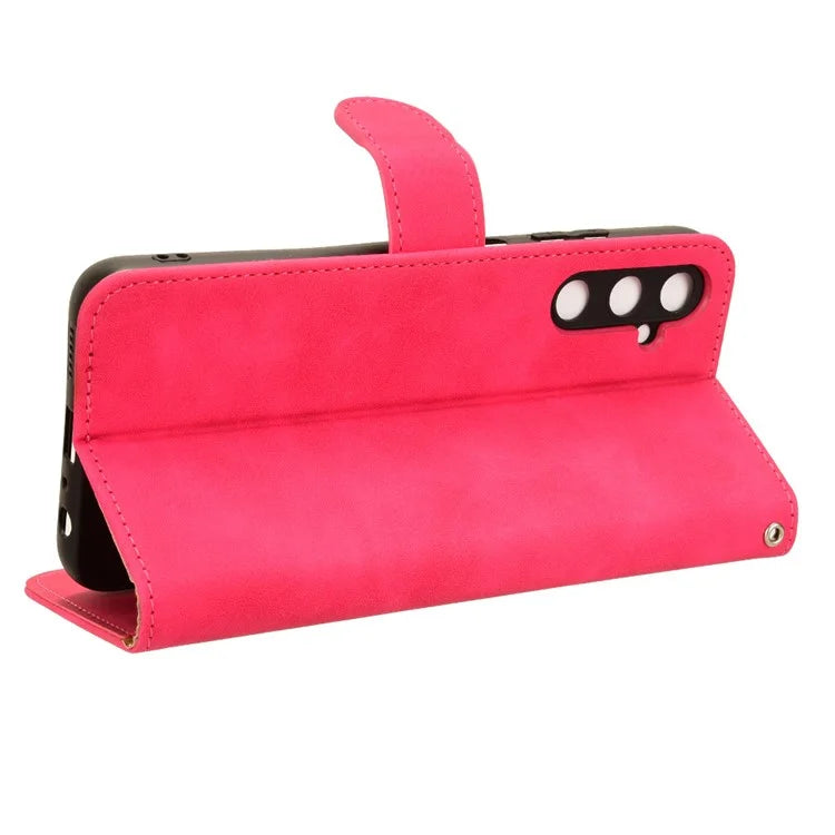 For Samsung Galaxy A05s 4G Case Skin-touch PU Leather Wallet Stand Phone Cover