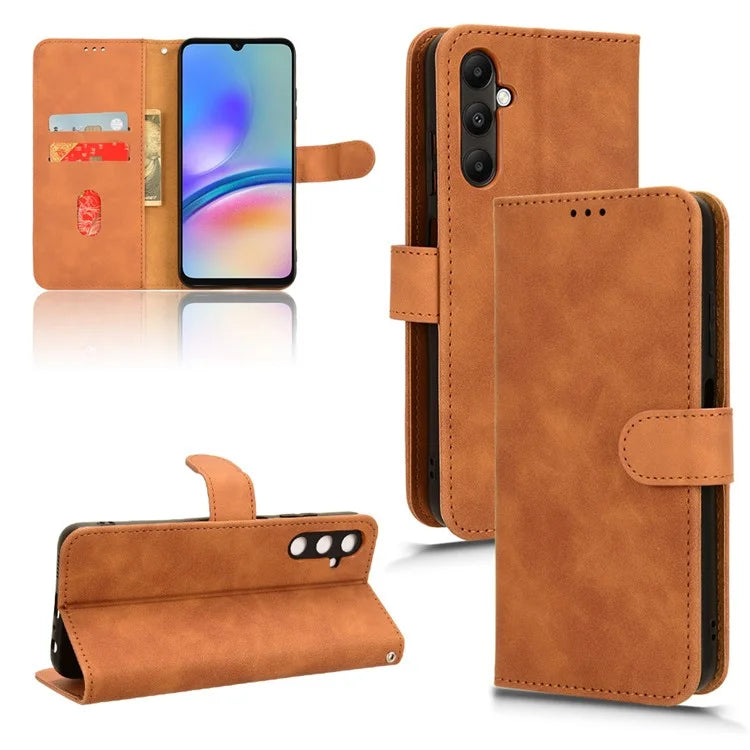 For Samsung Galaxy A05s 4G Case Skin-touch PU Leather Wallet Stand Phone Cover