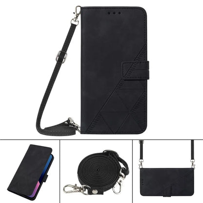 YB Imprinting Series-2 for Xiaomi 13T / 13T Pro / Redmi K60 Ultra Leather Case Stand Wallet Phone Cover with Shoulder Strap